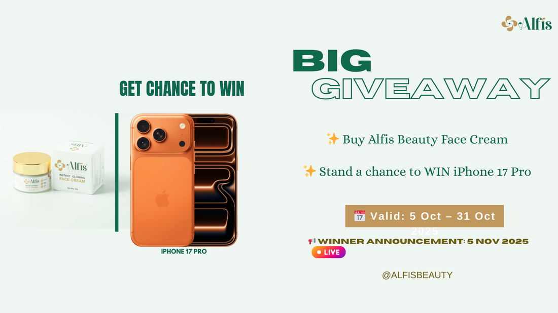 🎉 Alfis Beauty – iPhone 17 Pro Giveaway 🎉