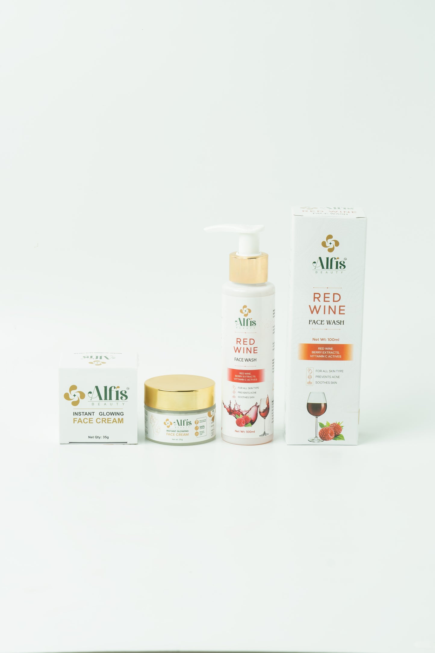 Buy Instant Glow Cream & Facewash Combo | Alfis Beauty