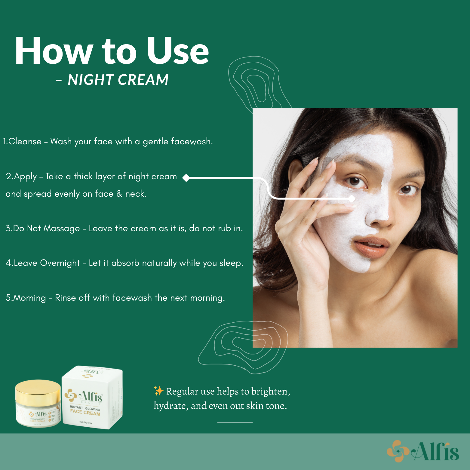 Alfis Beauty | Instant Glowing Cream | 35 G